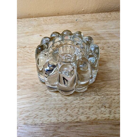 Princess House 2 Way Reversible Lead Crystal Glass Candle Stick Votive Holder - Picture 4 of 6